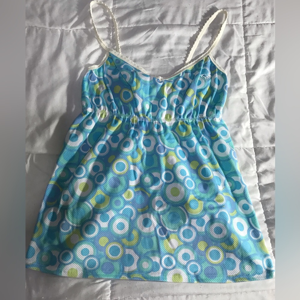 Vintage Roxy mesh spaghetti strap tank.